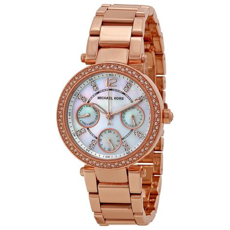 michael kors mk5616 mini parker rose gold womens quartz watch|Michael Kors Parker Multi.